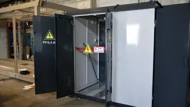 Общий вид киосковой КТП и трансформаторного отсека